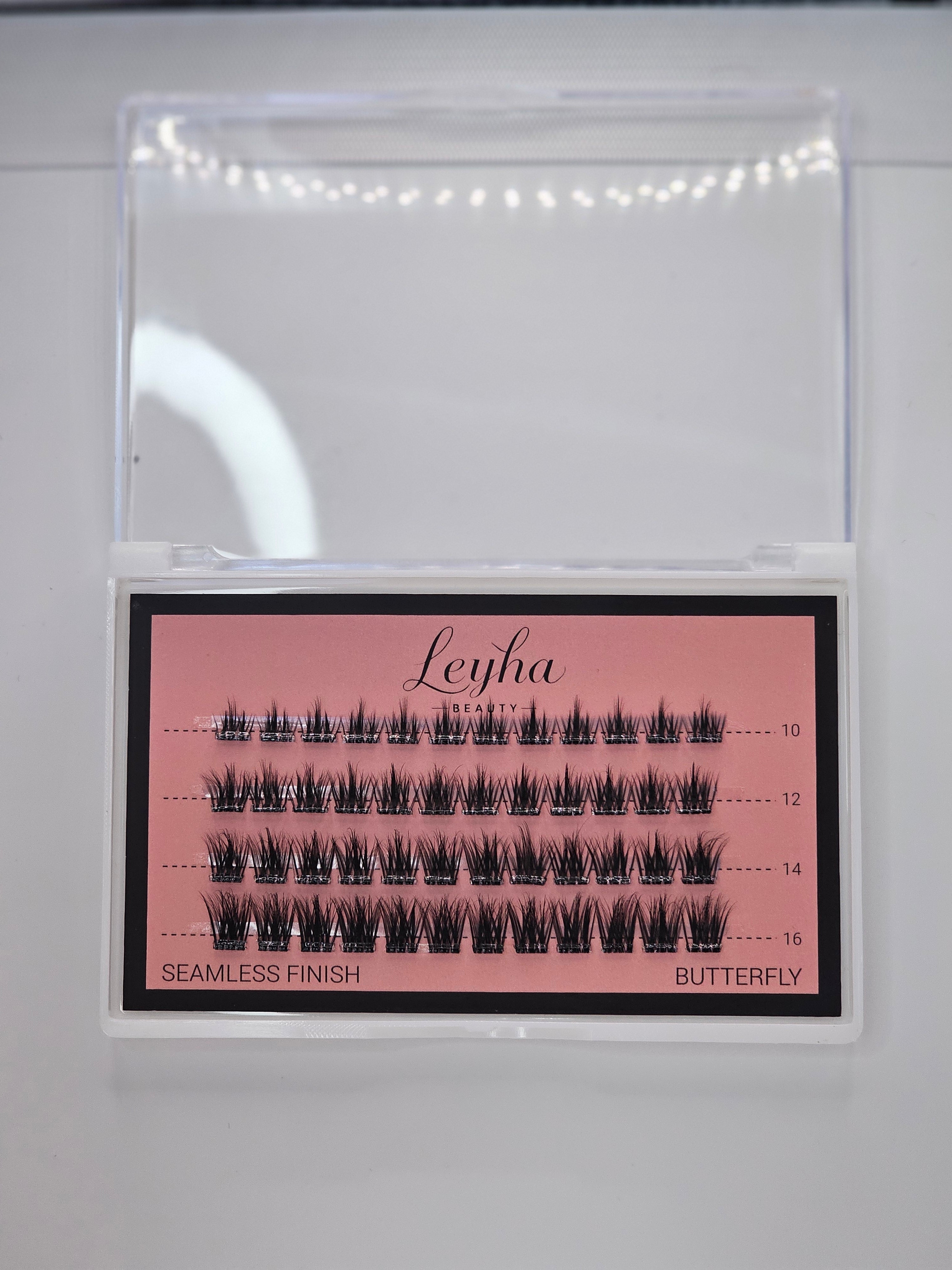 BUTTERFLY: SEAMLESS FINISH PRE-GLUED LASH COLLECTION BY LEYHA BEAUTY