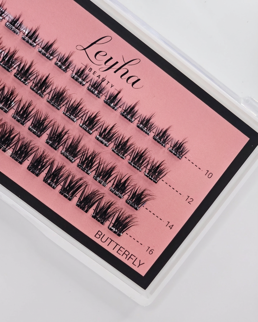 BUTTERFLY: SEAMLESS FINISH PRE-GLUED LASH COLLECTION BY LEYHA BEAUTY